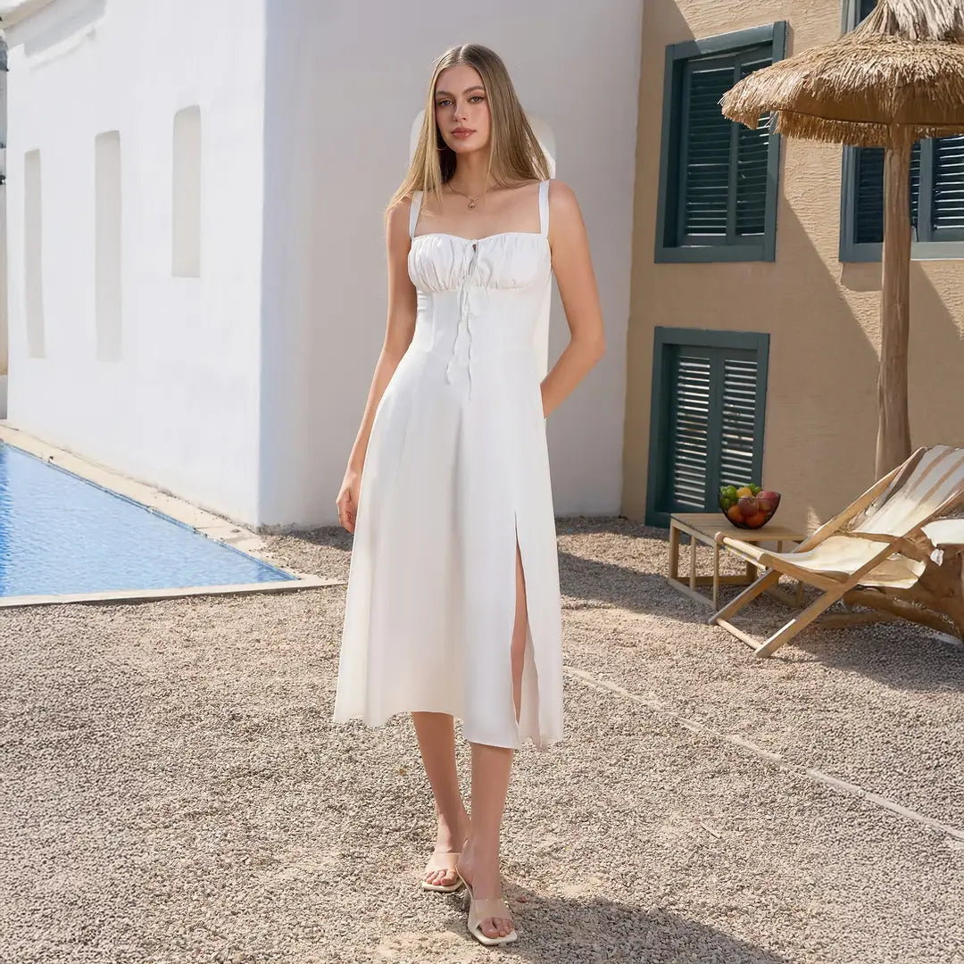 Celeste Isla – Leichtes Sommerkleid mit Schlitz