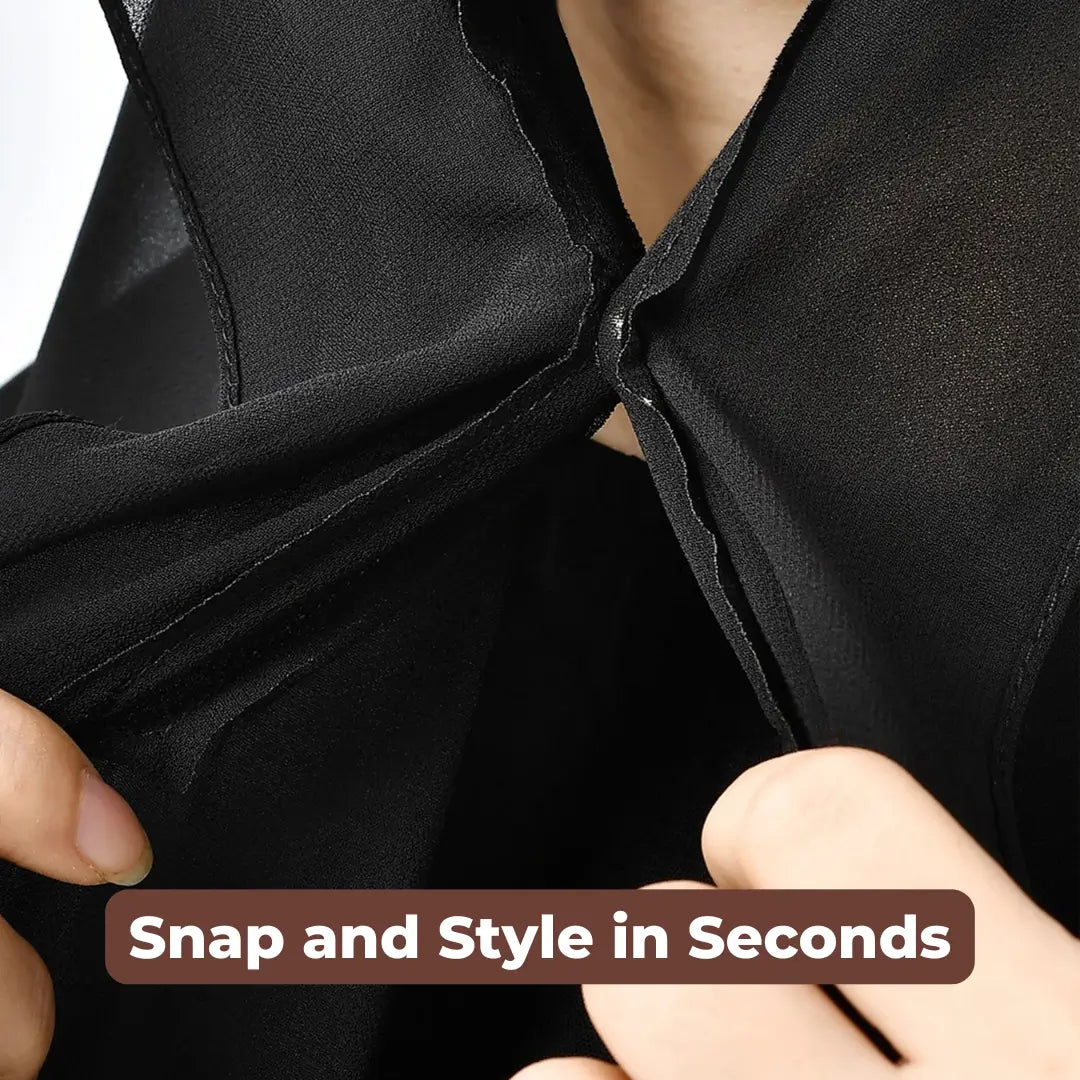 Luxe Hijab – Eleganter Chiffon mit integrierten Magneten