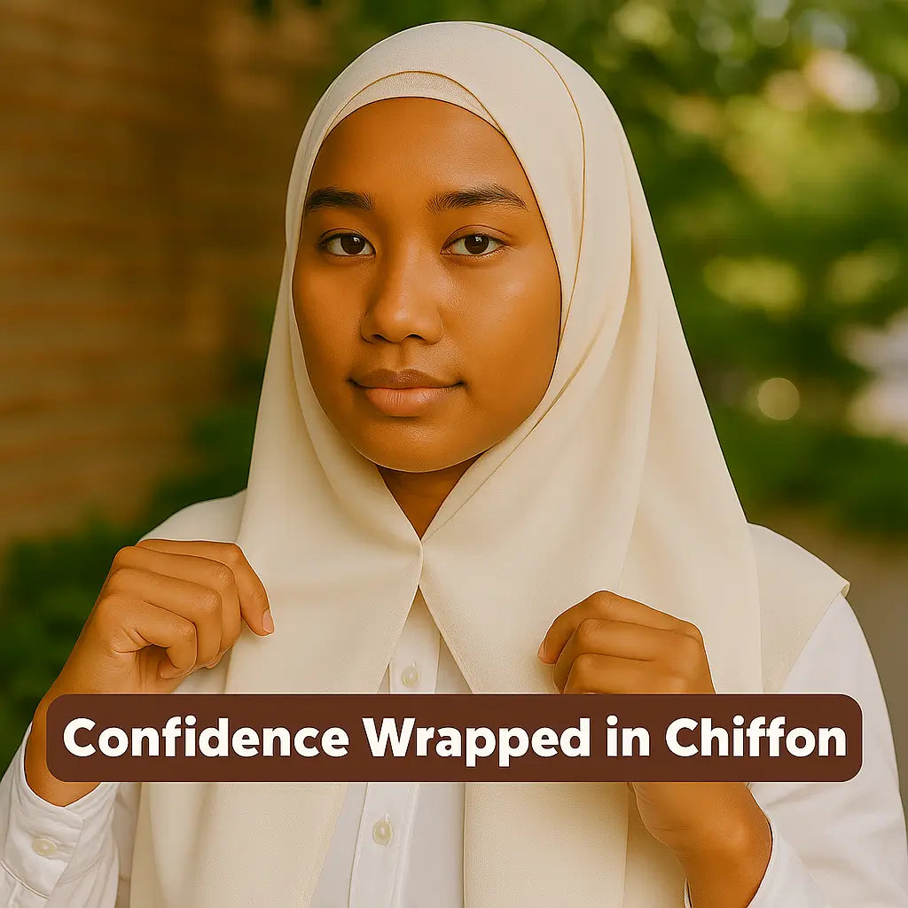 Luxe Hijab – Eleganter Chiffon mit integrierten Magneten