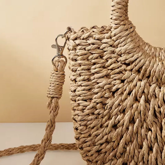 Celeste - Geflochtene Strandtasche mit Innenbeutel