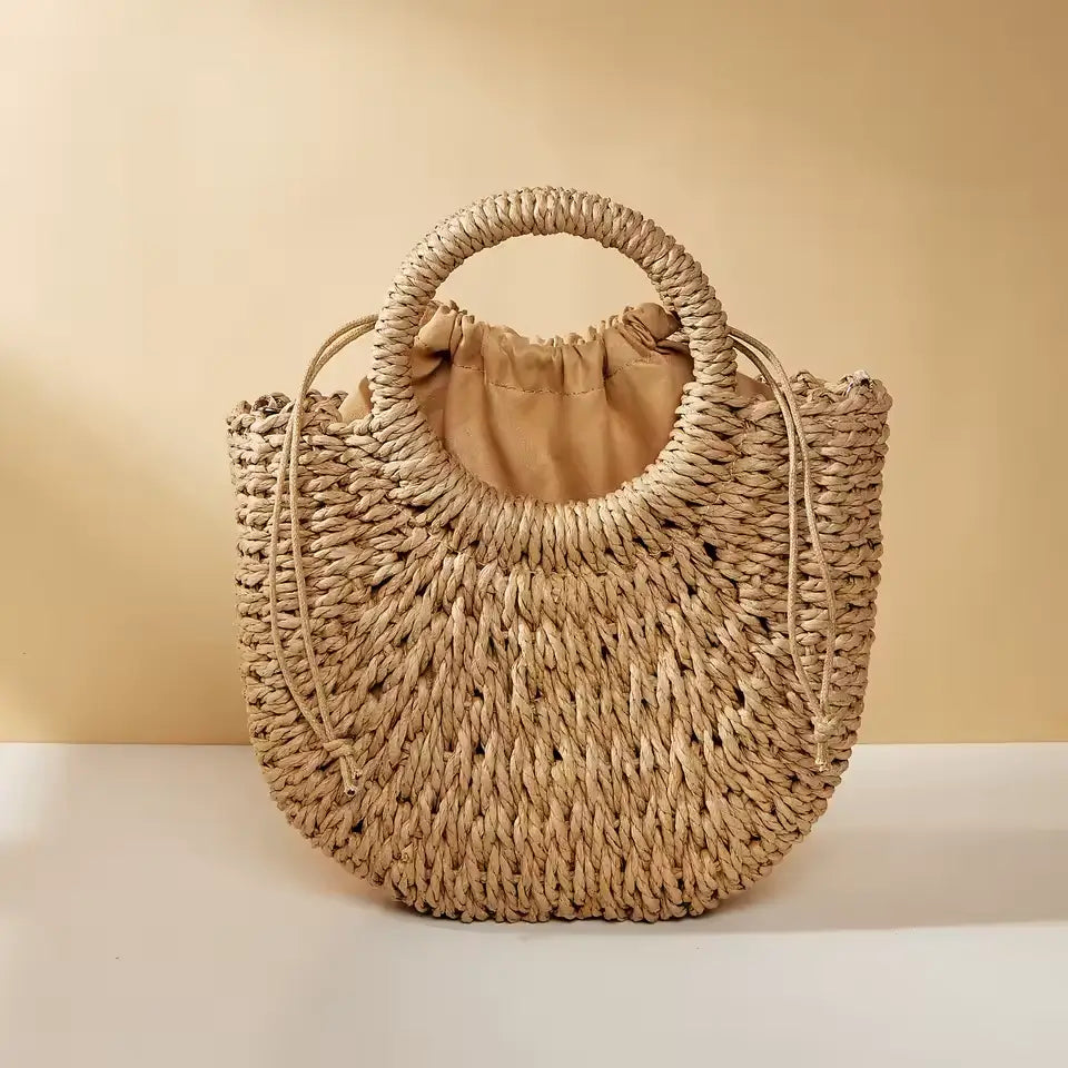 Celeste - Geflochtene Strandtasche mit Innenbeutel