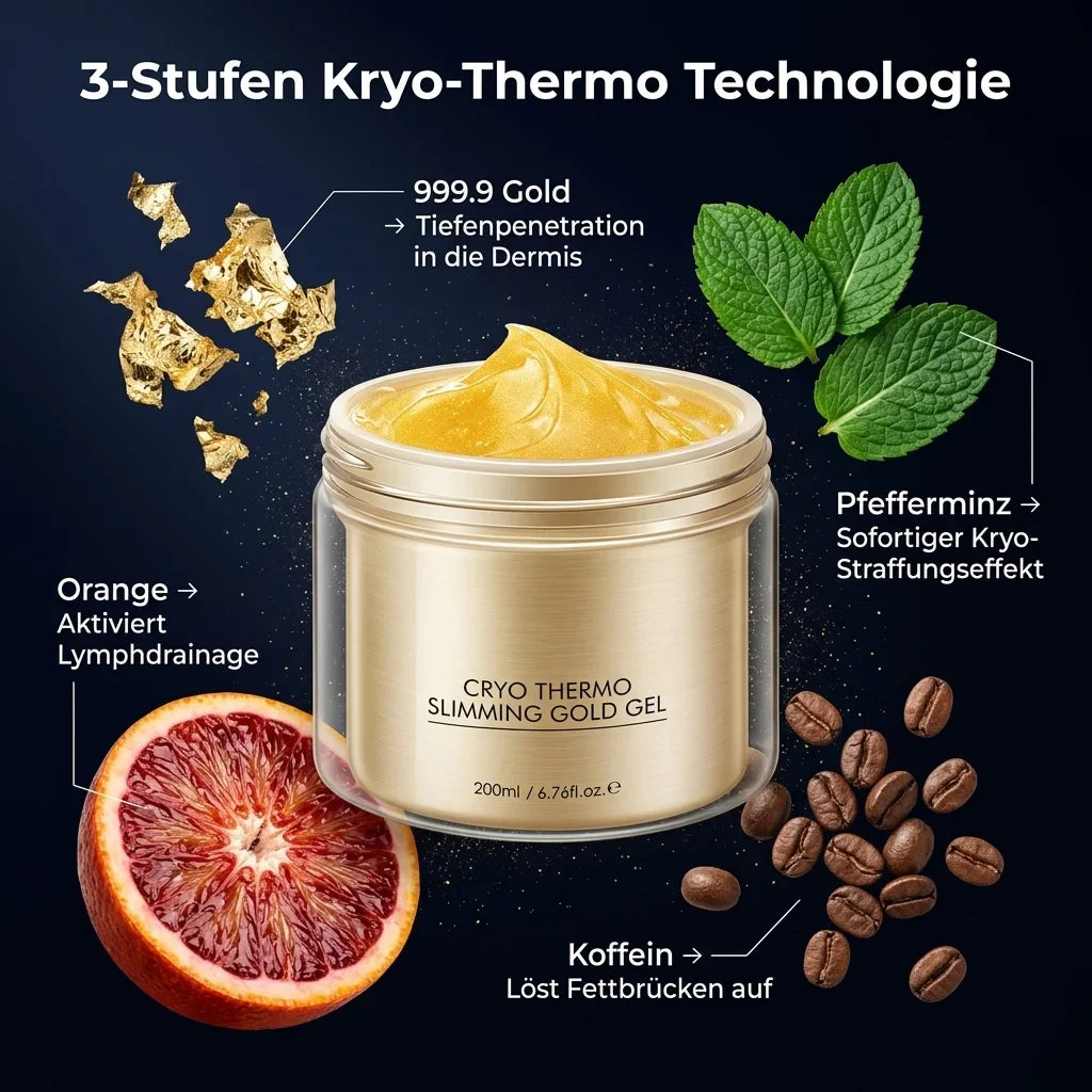 Cryo-Thermo Slimming Gold Gel™ – Klinische Körperstraffung mit echtem 999.9 Gold