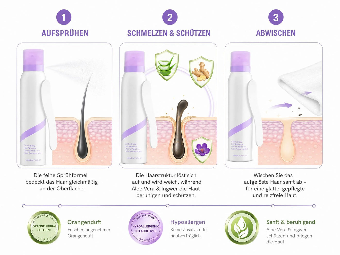 Die Lösung: Haare weich lösen – ohne die Hautbarriere zu bestrafen