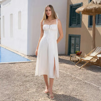 Celeste Isla – Leichtes Sommerkleid mit Schlitz